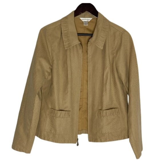 Christopher & Banks Jackets & Blazers - Christopher and Banks Croc Animal Print Short Blazer Jacket Size Small